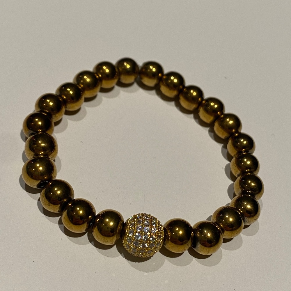 Gold Park & Buzz Beaded Bracelet